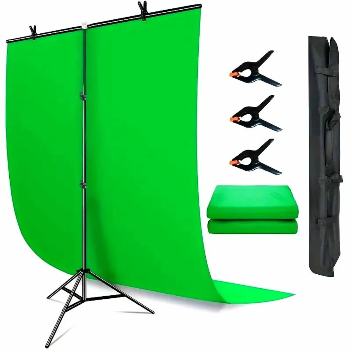 Background Rack Green Curtain Cloth - Image 1