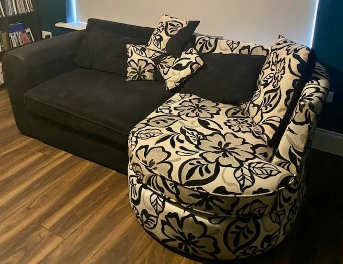 Fabric Sofa Set - 2 Piece - Image 2
