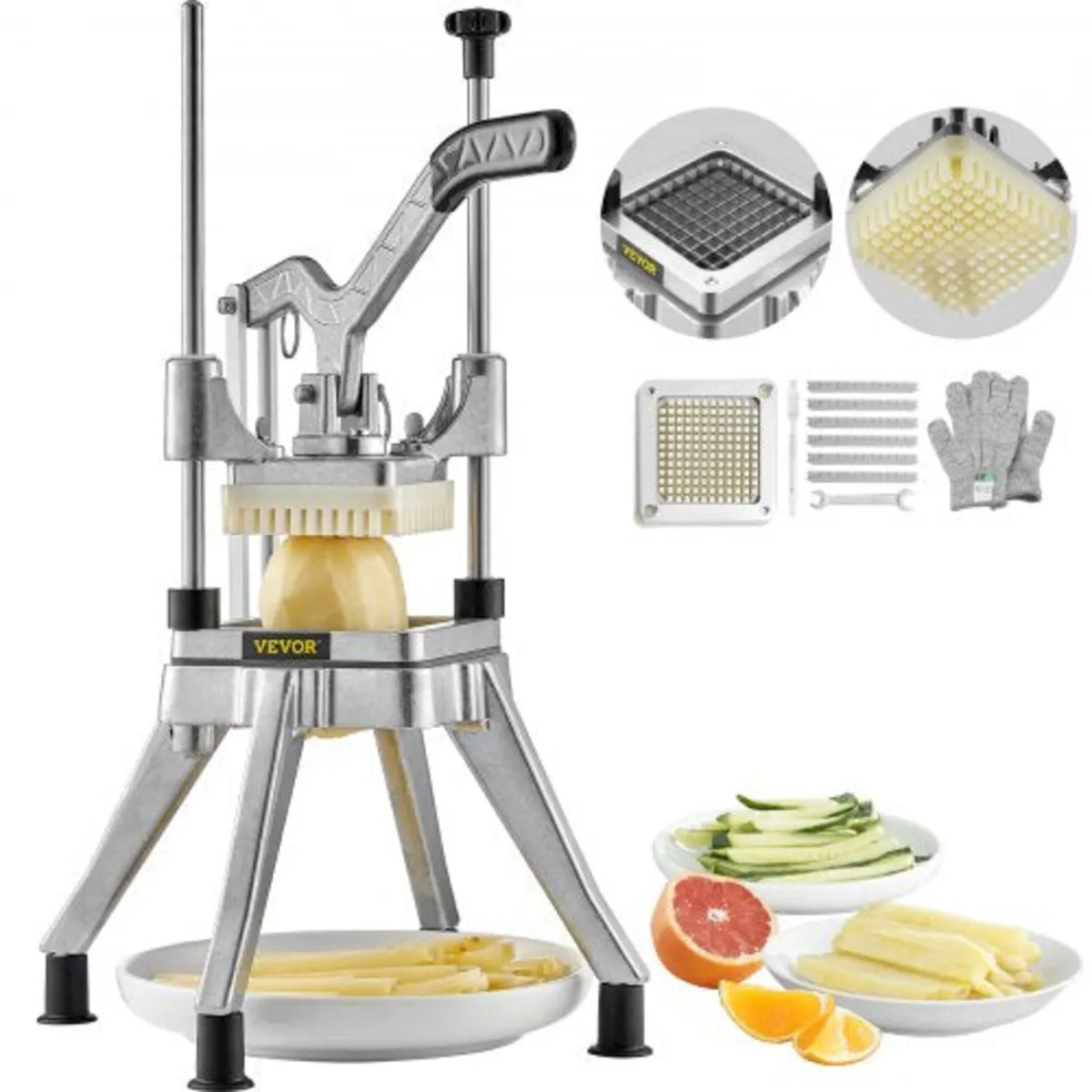 1/4'' Vegetable Dicer Commercial Fruit Slicer Chop
