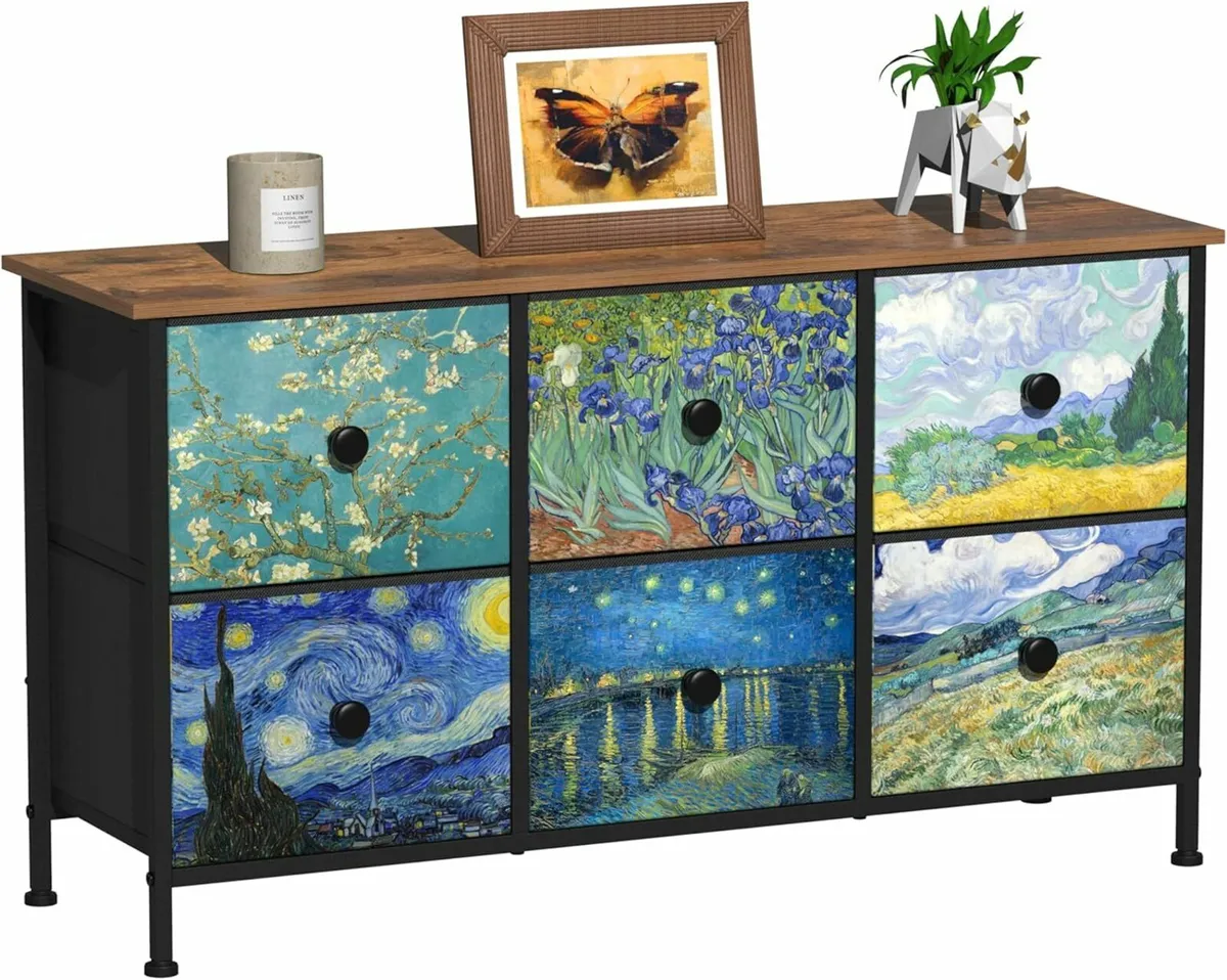 Dresser Bedroom Drawers Van Gogh TV Stand wallway - Image 1