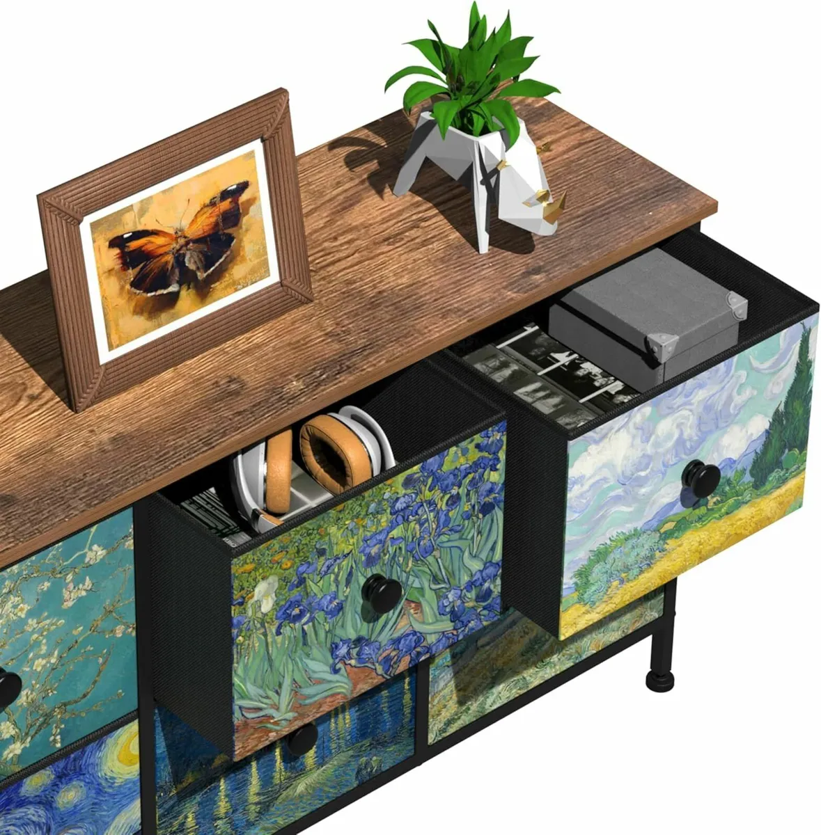 Dresser Bedroom Drawers Van Gogh TV Stand wallway - Image 4