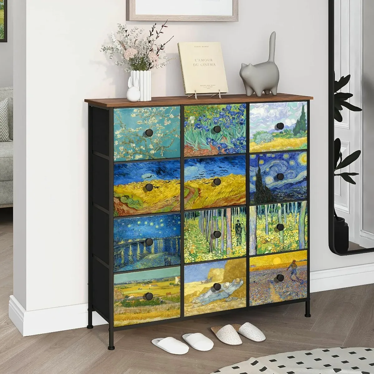 Dresser Bedroom 12 Drawers Van Gogh Storage - Image 1