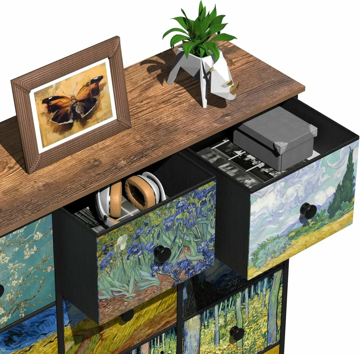 Dresser Bedroom 12 Drawers Van Gogh Storage - Image 4