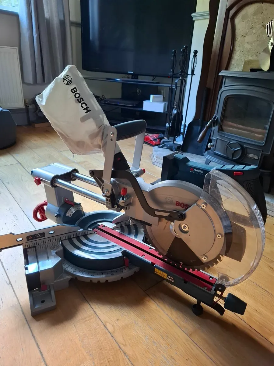 254 18v dual beval bosch mitre saw - Image 2