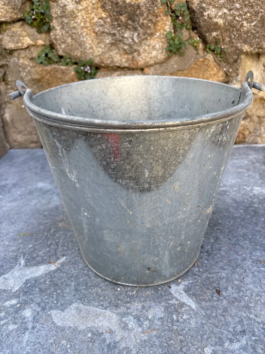 Galvanised bucket