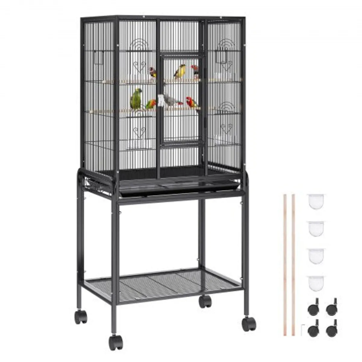 54 inch Standing Large Bird Cage Carbon Steel Flig