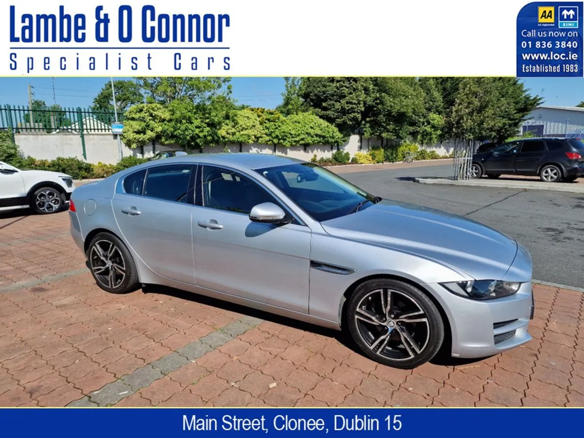 Jaguar XE 2.0 D Prestige Silver MET / Black Leath - Image 2
