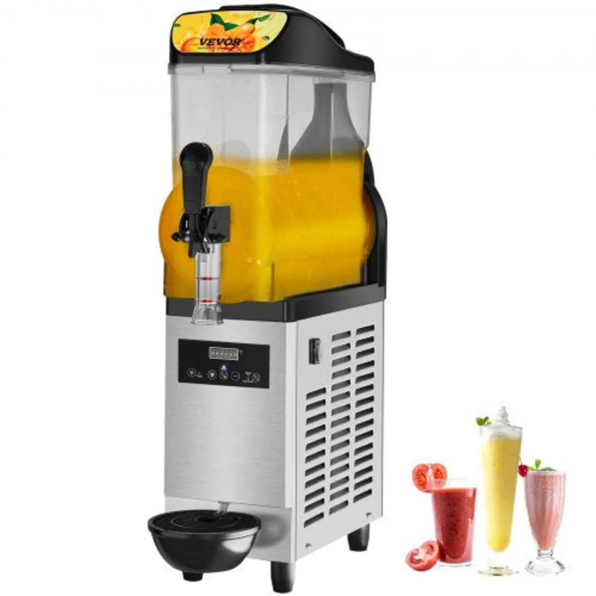 Commercial Slushy Machine, 12L / 3.2 Gal Single Bo