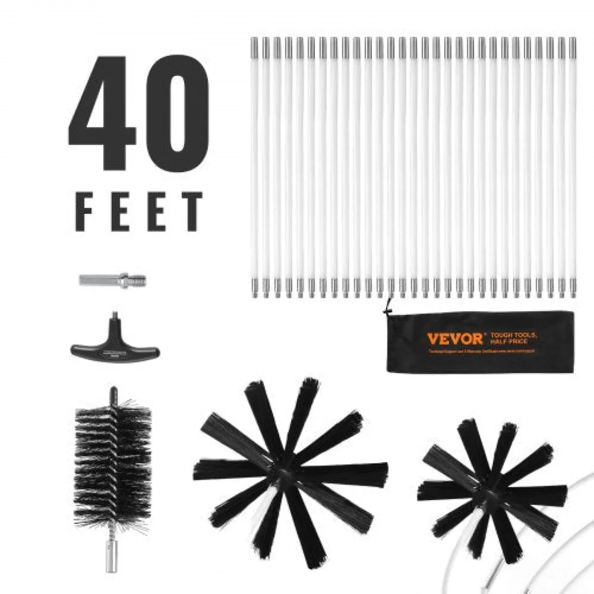 29 Pieces 12.2M Dryer Vent Cleaner Kit, Include 3
