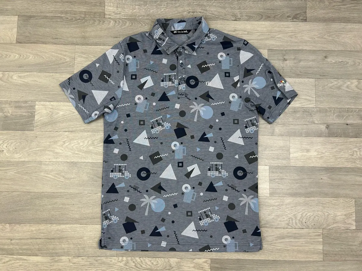 TravisMathew Golf Polo Shirt Mens Medium - Image 1