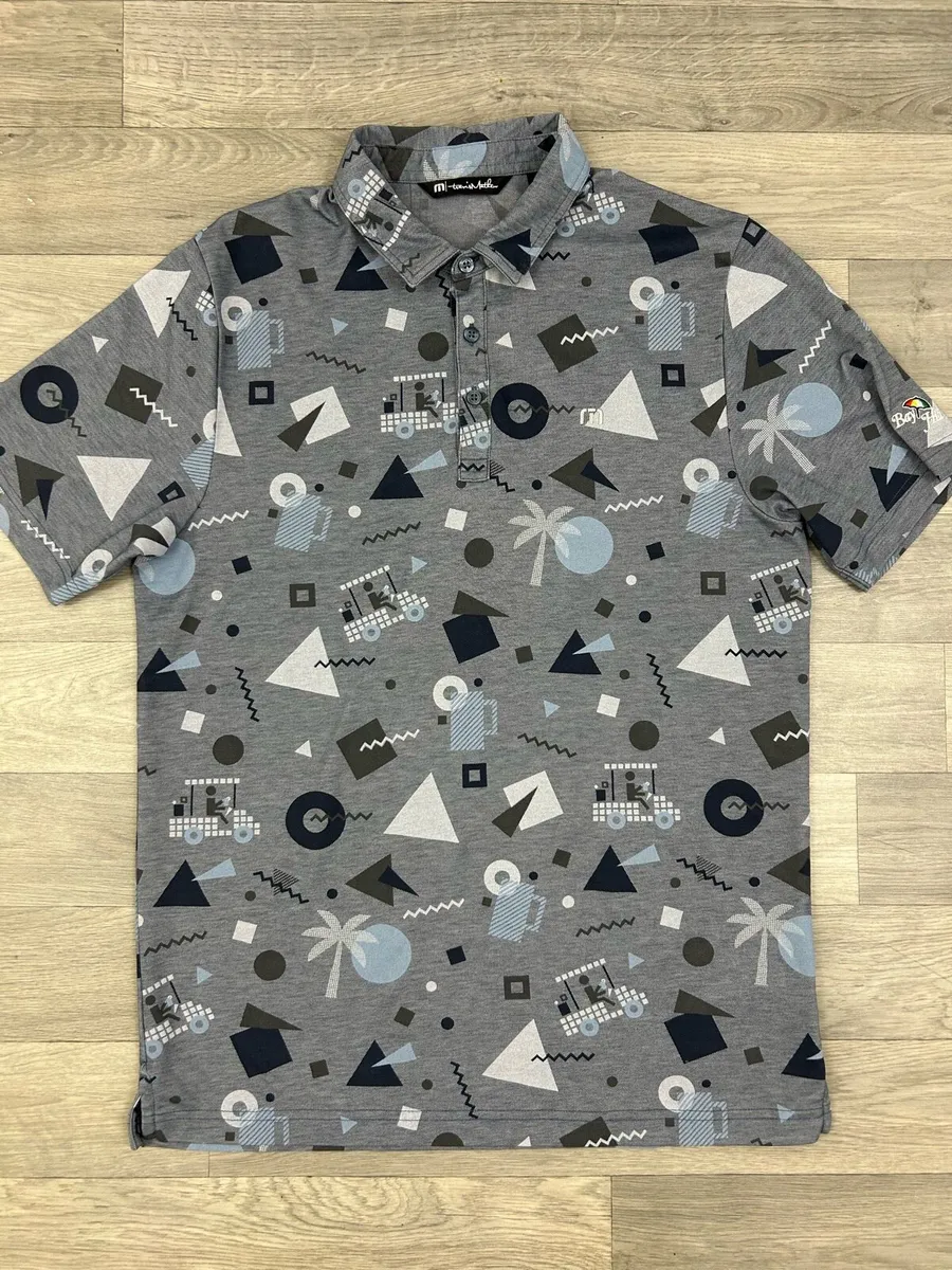 TravisMathew Golf Polo Shirt Mens Medium - Image 2