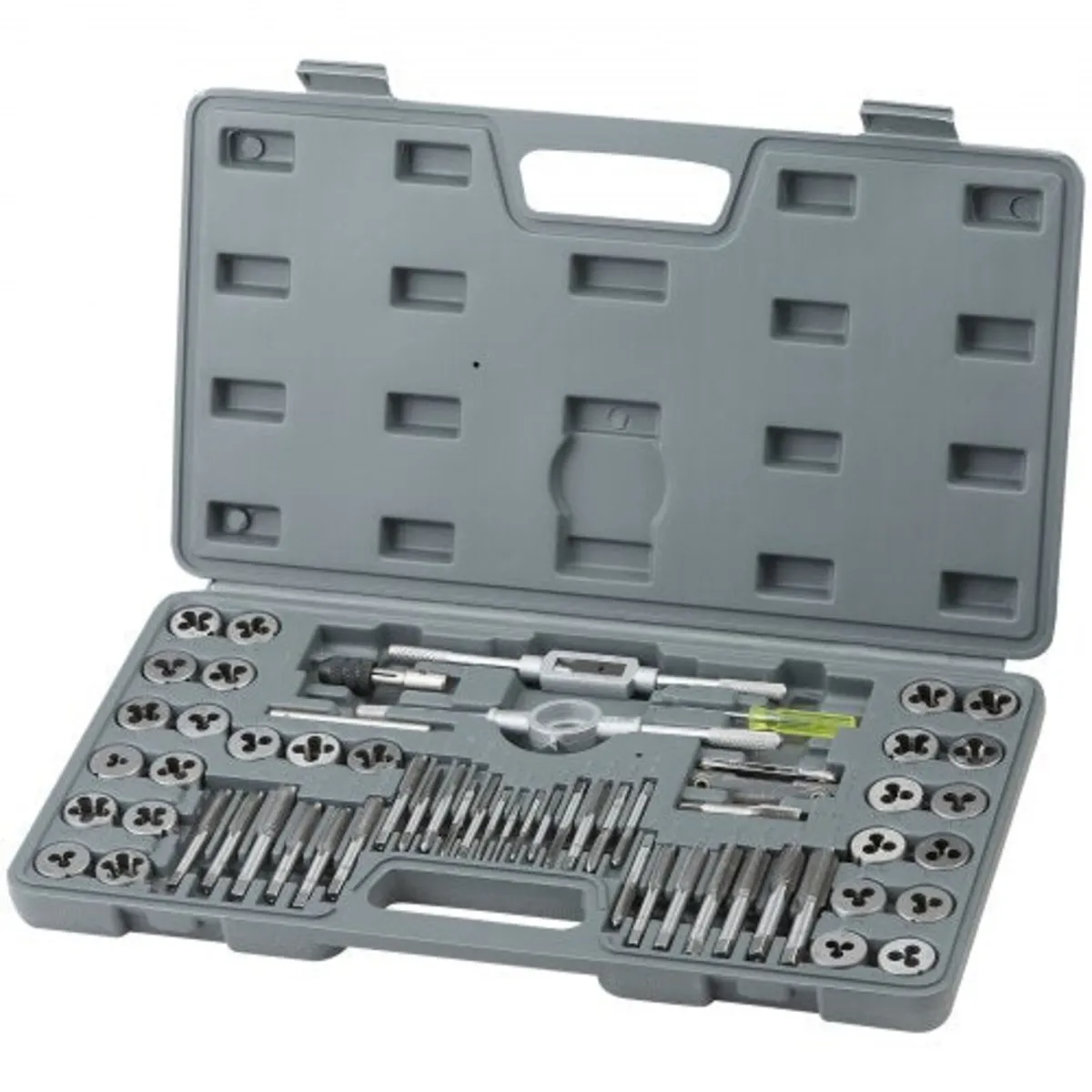 Tap and Die Set, 60-Piece Metric and SAE Standard,
