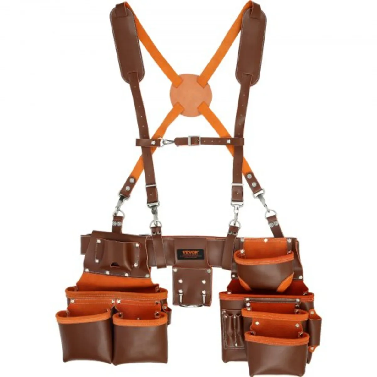 Tool Belt with Suspenders, 19 Pockets, 29-54 inche
