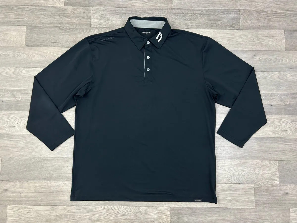Druids Golf Long Sleeve Polo Shirt Mens 2XL/3XL - Image 1