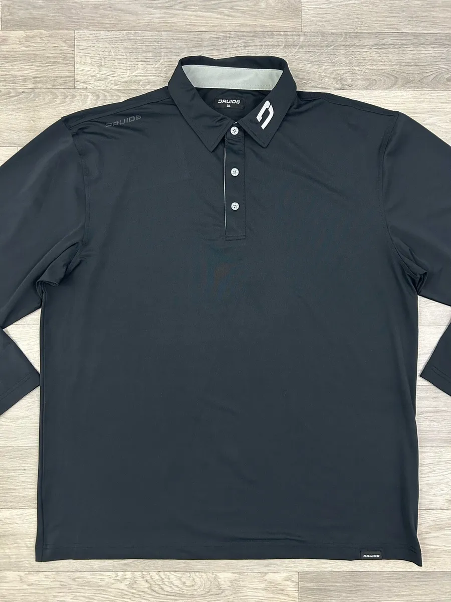 Druids Golf Long Sleeve Polo Shirt Mens 2XL/3XL - Image 2