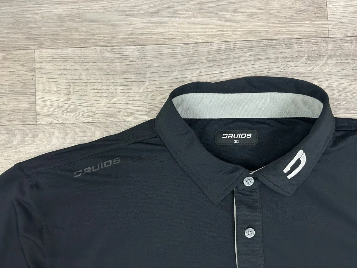 Druids Golf Long Sleeve Polo Shirt Mens 2XL/3XL - Image 4