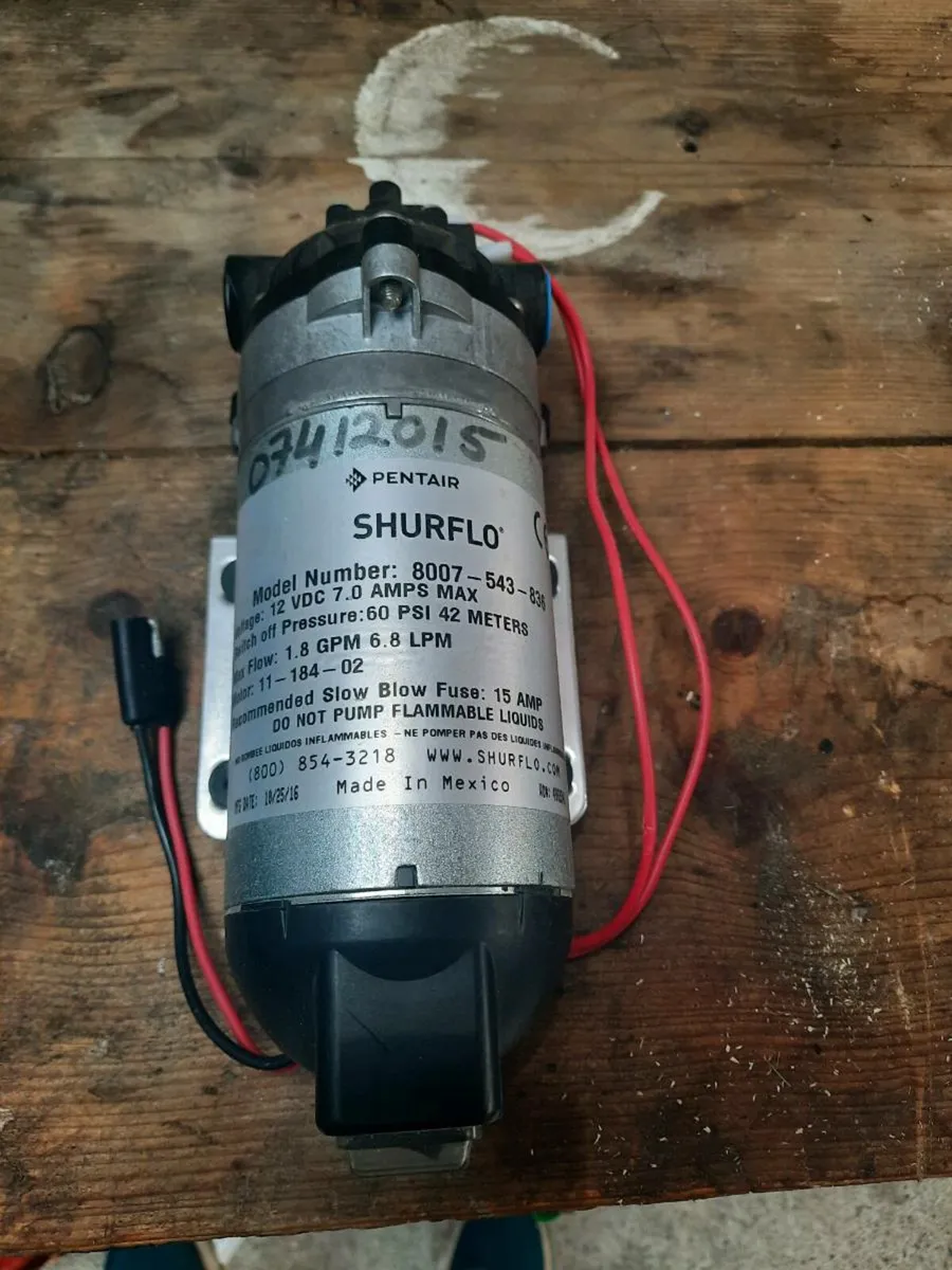 Shurflo sprayer pump 12volts
