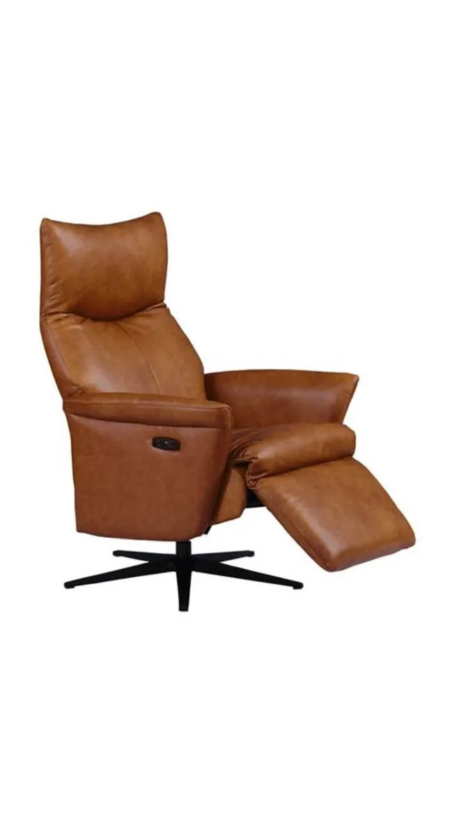 Leandro Electric Reclining Accent Chair - Tan - Image 1