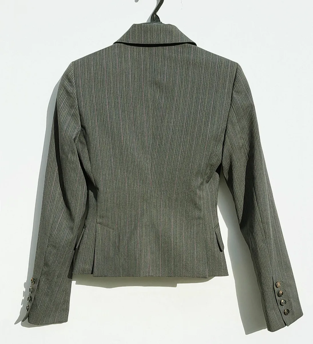 Sisley Women's Pinstripe Suit Jacket UK10 EU38 - Image 2