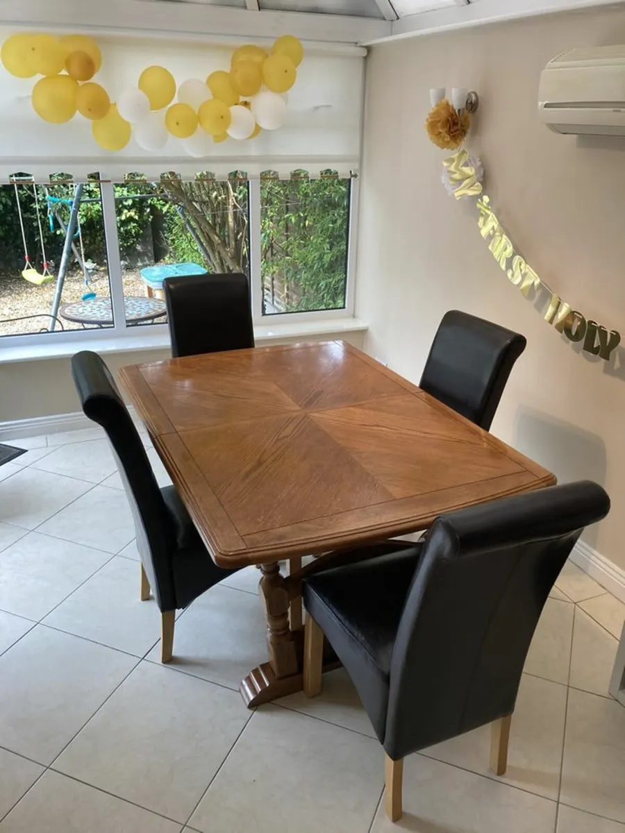 Solid Wood Table - Extendable - Image 3