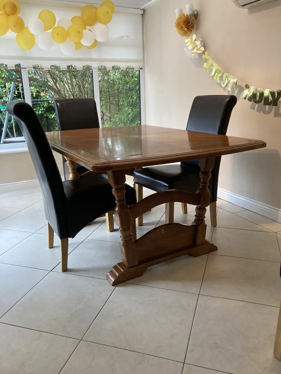 Solid Wood Table - Extendable - Image 4