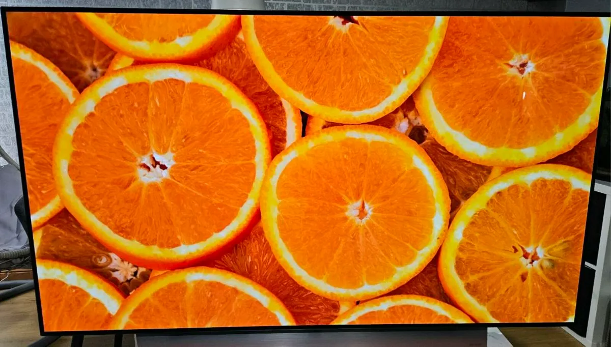 LG 65" OLED TV  with remote and box. - Image 1