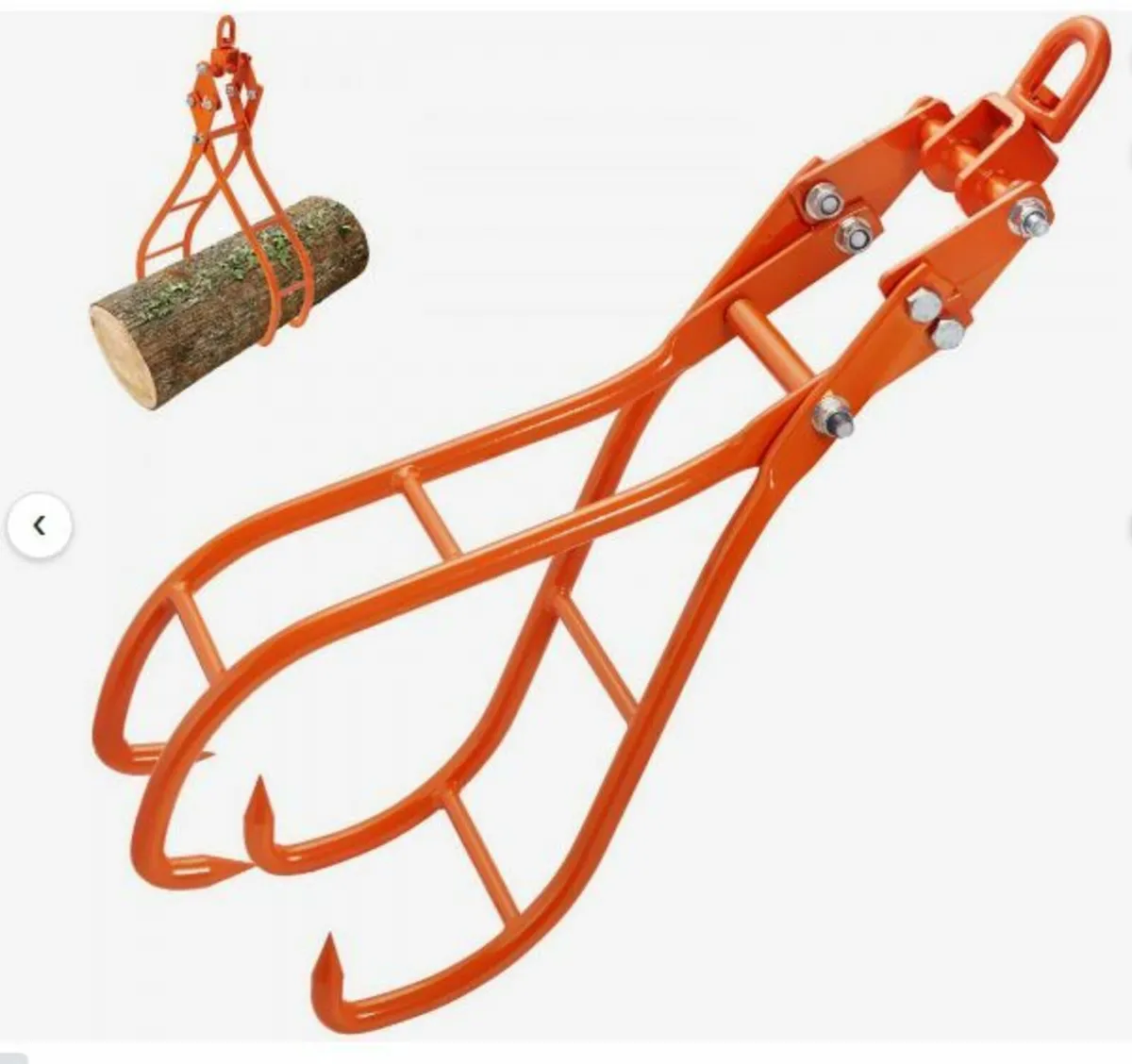 Timber Claw Hook, 28 inch 4 Claw Log Grapple - Image 1
