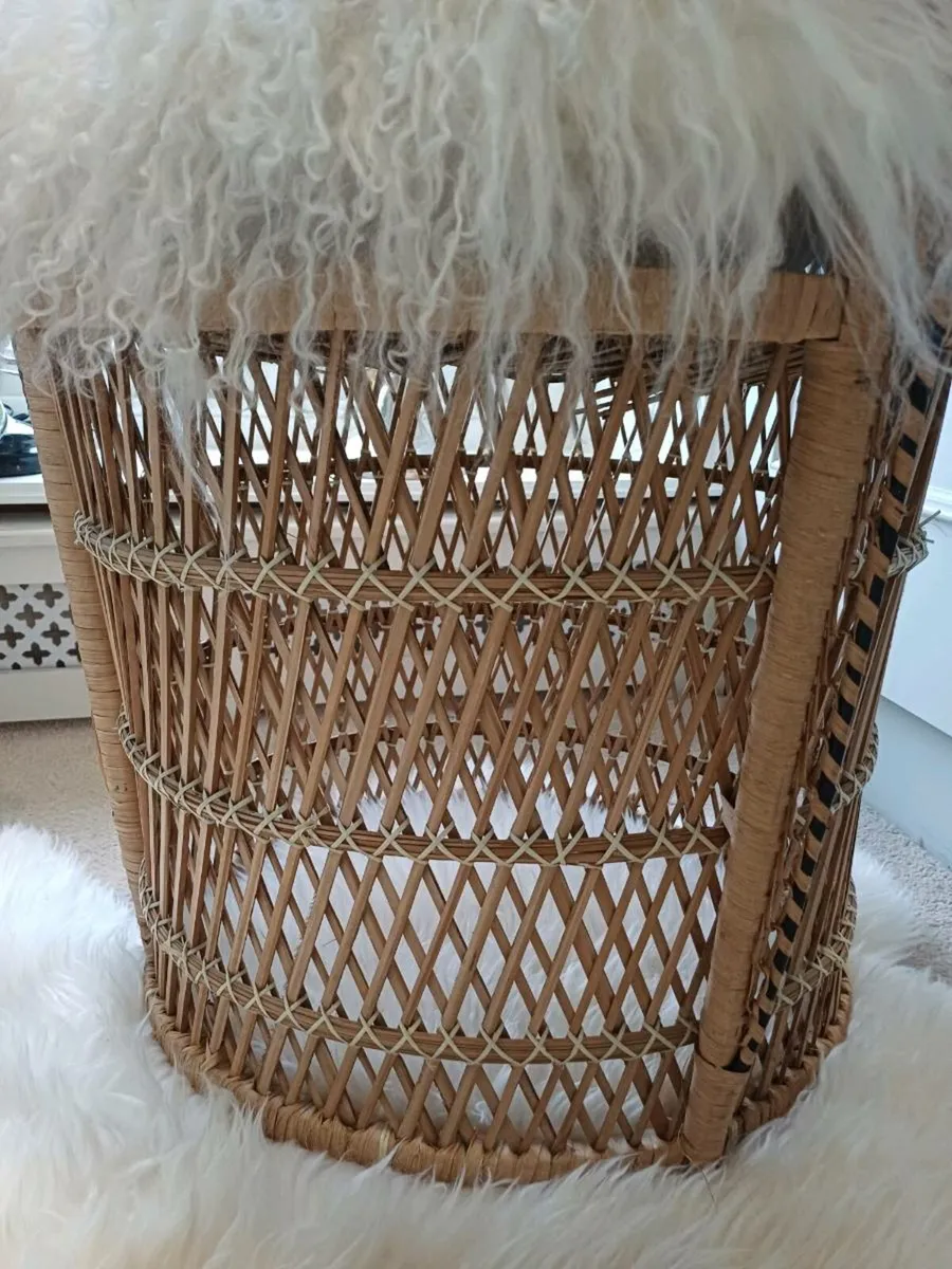 Stunning Original 70s Peacock Chair - Image 4