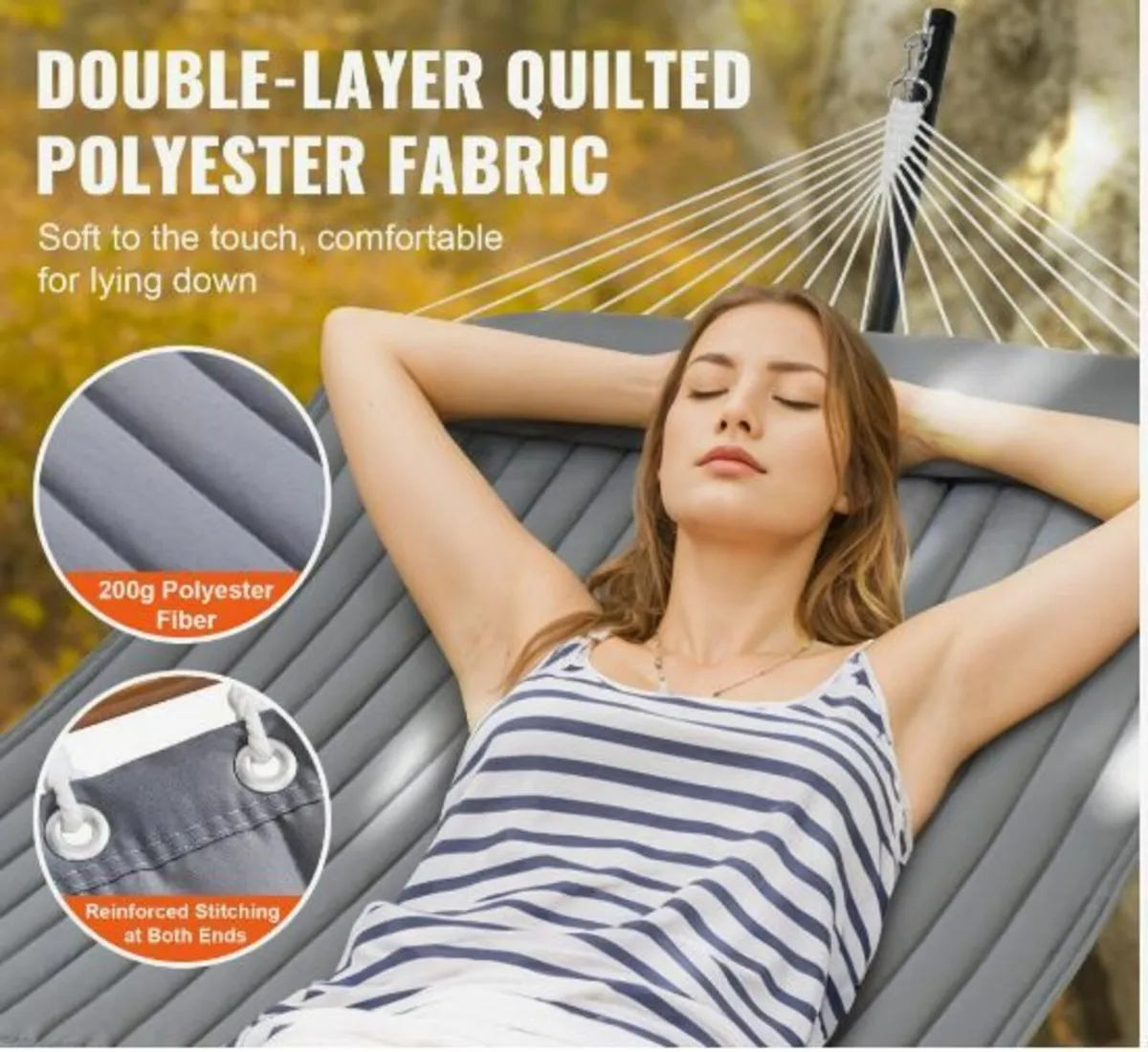 Two Person Hammock with Stand - Image 2