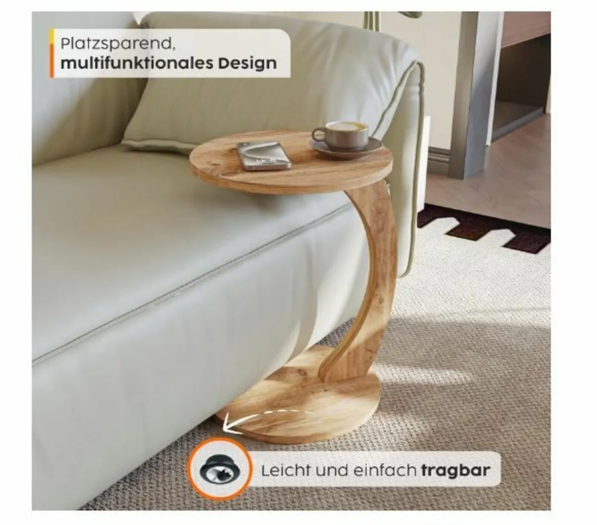 Coffee Table with Wheels - Image 4