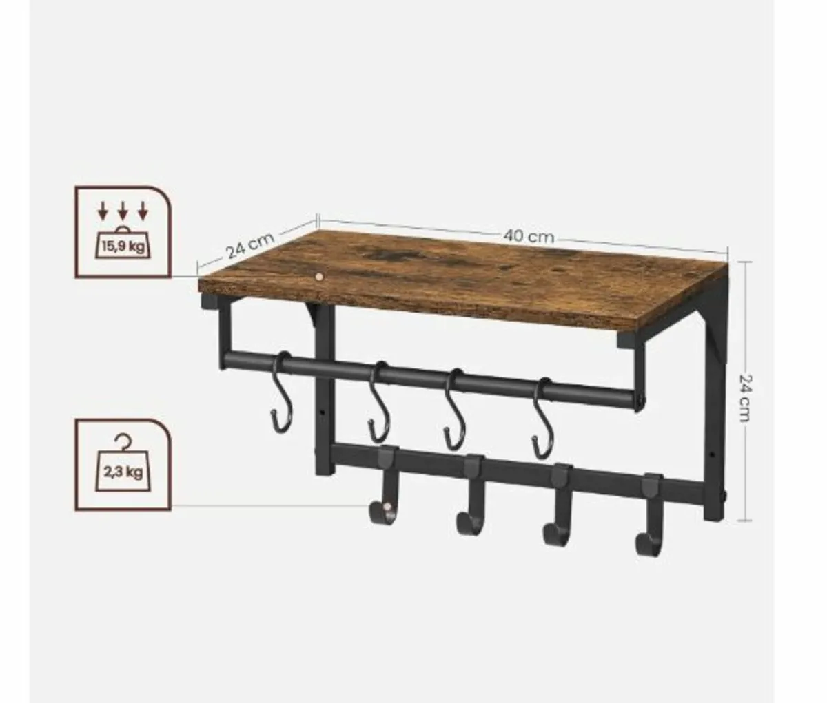 Wall Mounted Coat Rack Furniture - Image 3
