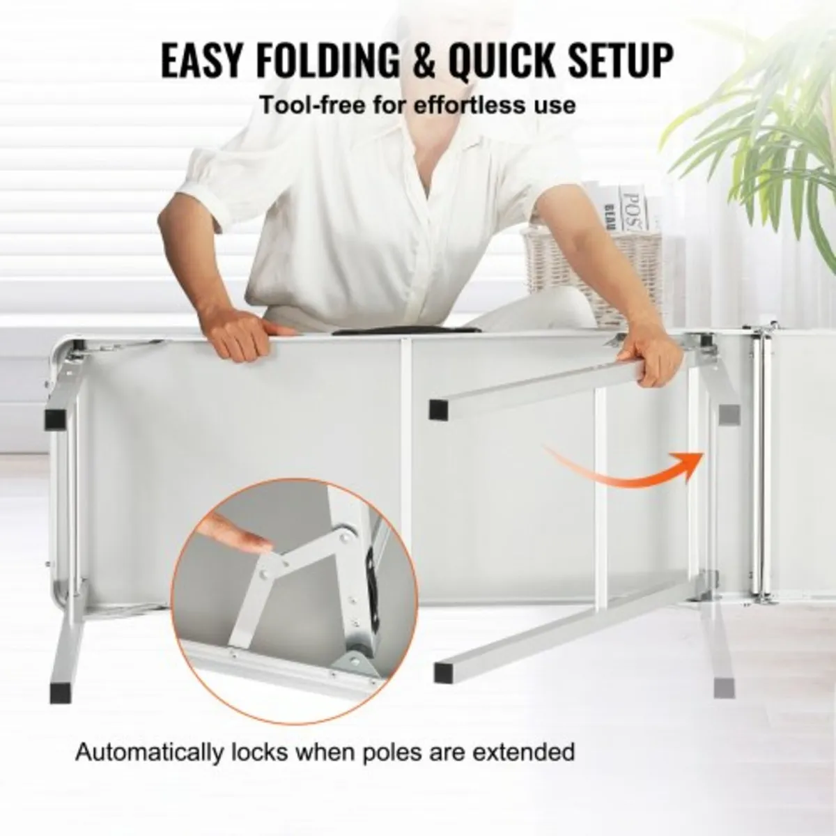 Tradeshow Podium Table, 77.95" x 15.16" x 34.65", - Image 4