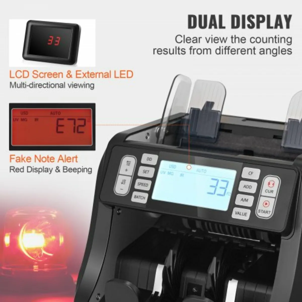 Money Counter Machine Bill Counter with UV MG IR D - Image 2