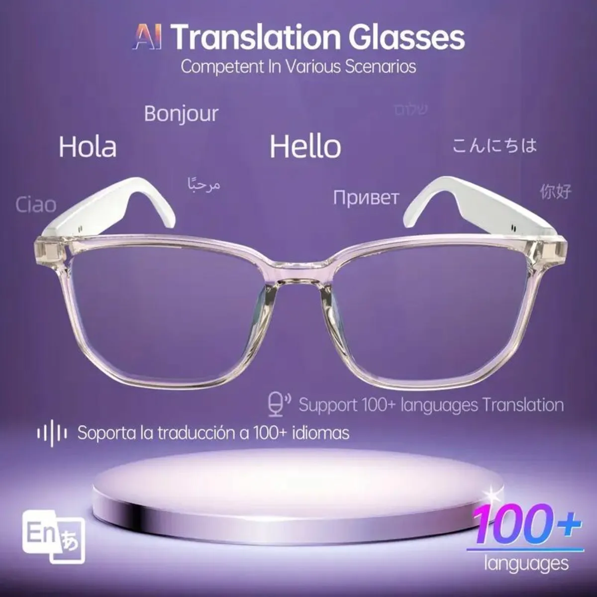 LIFEBEE 2025 AI Translator Smart Wireless Glasses - Image 1