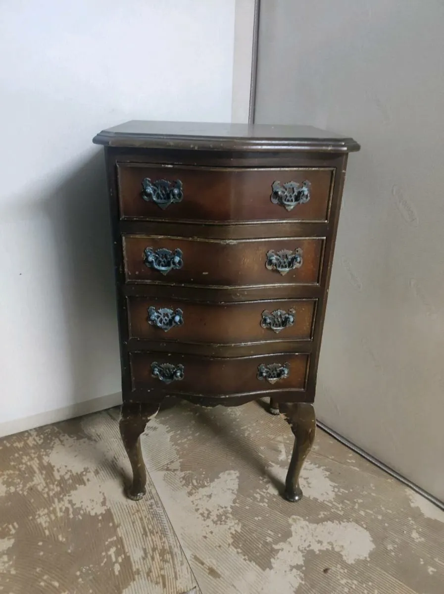 Antique 4 drawer Edwardian locker cabinet - Image 2