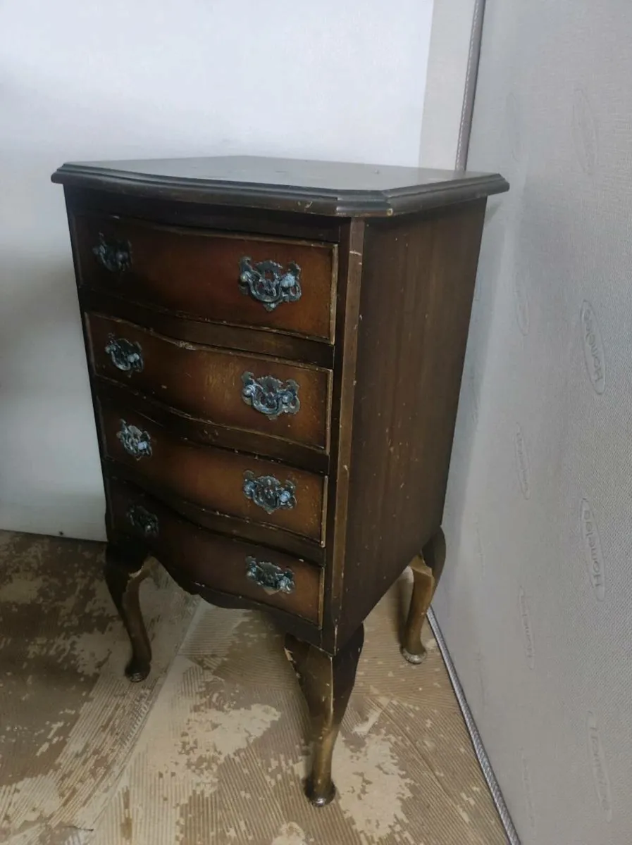 Antique 4 drawer Edwardian locker cabinet - Image 3