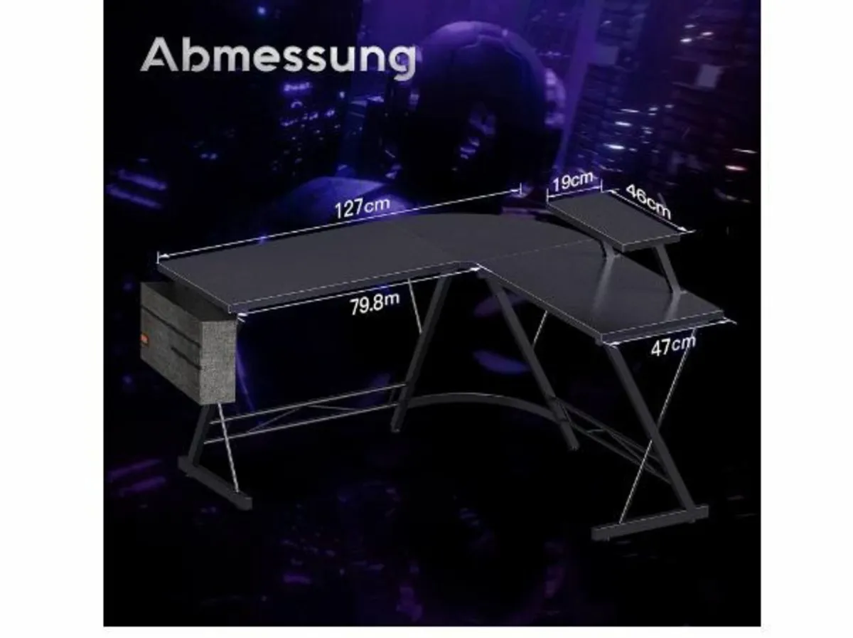Gaming Table, Gaming Desk Corner - Image 3