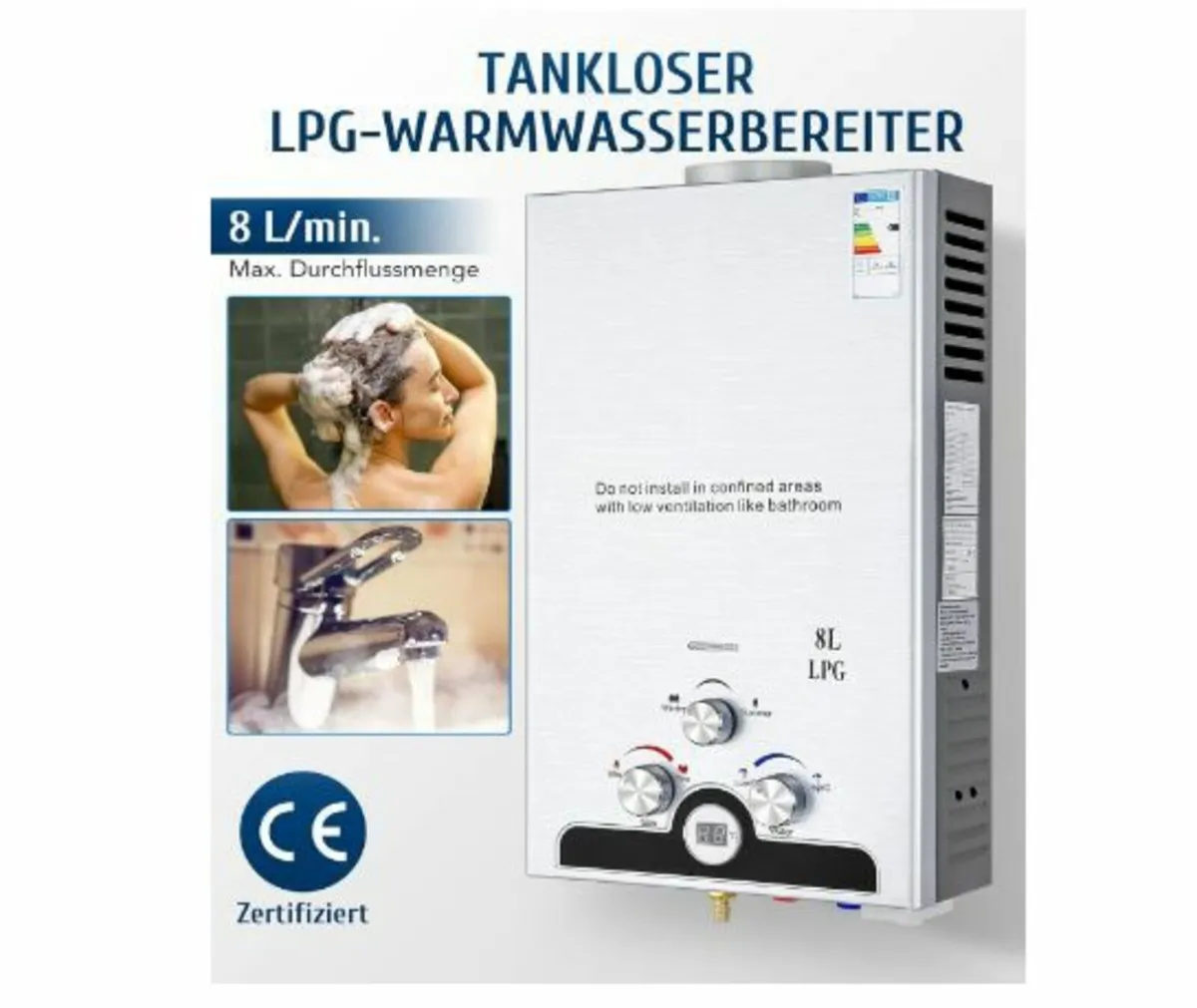 Gas Instantaneous Water Heater LPG - Image 4