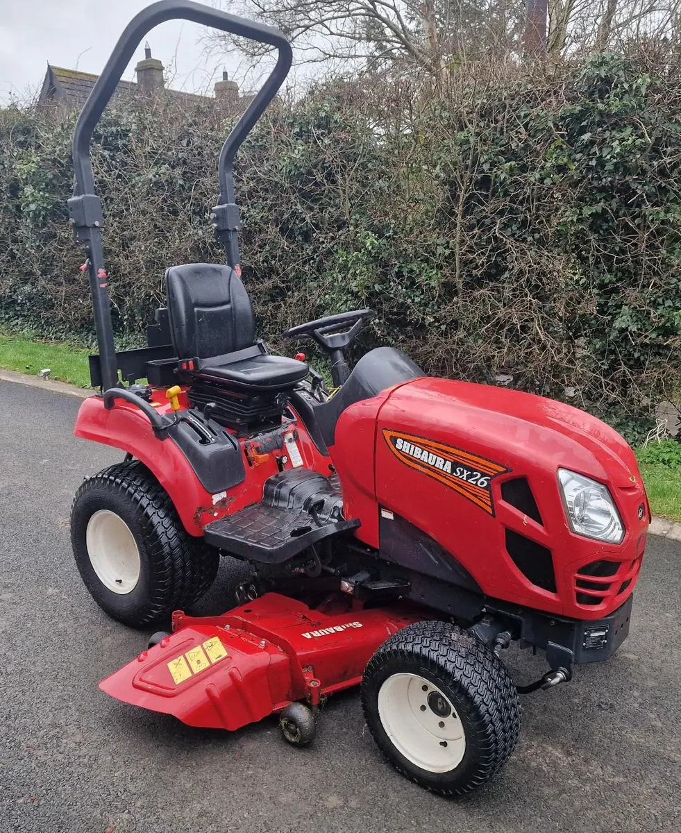 Shibaura compact tractor ride on mower lawnmower - Image 1