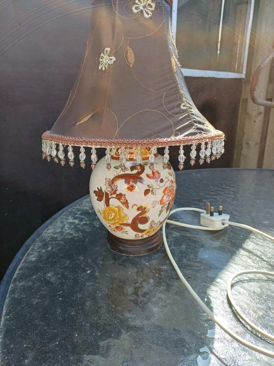 Vintage Mandalay Mason Table Lamp - Image 3