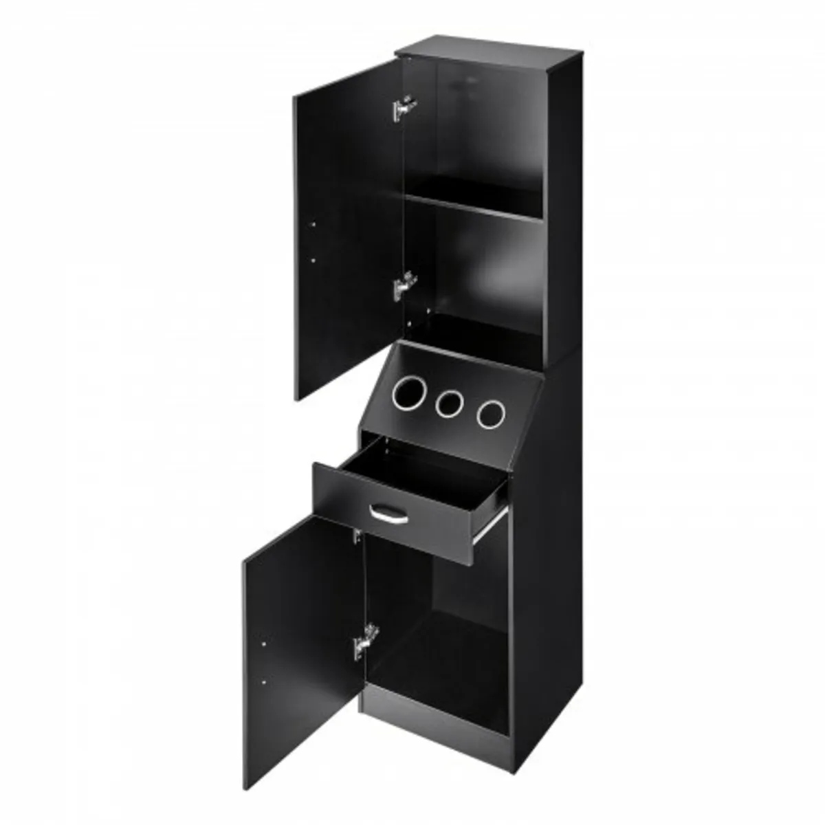 Salon Storage Cabinet, Barber Salon Station for Ha - Image 3