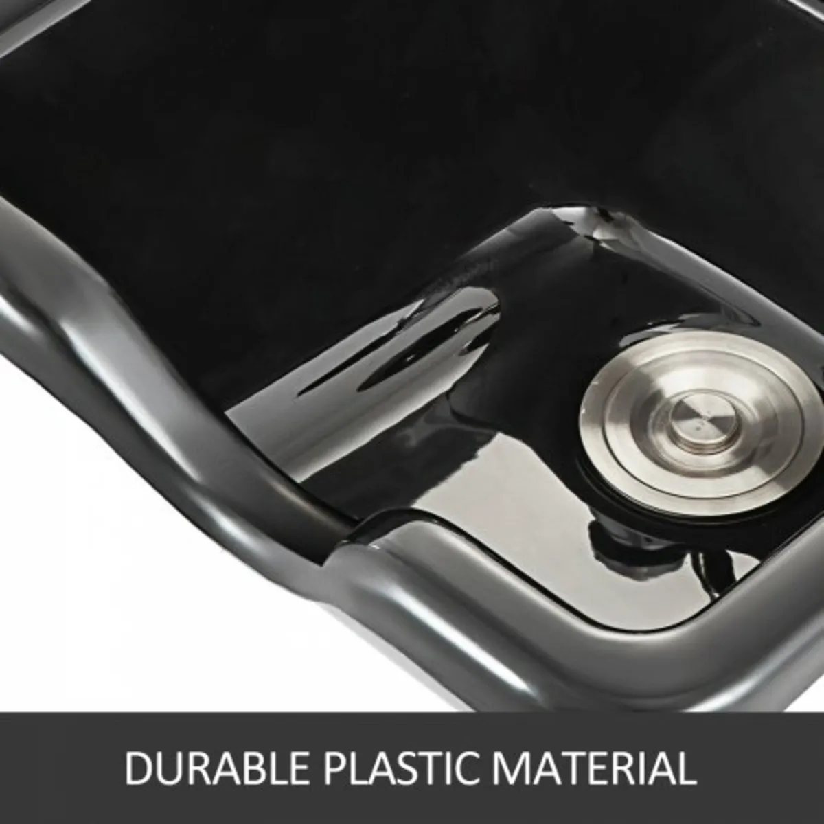 Shampoo Bowl Black ABS Plastic Salon and Spa Hair - Image 2