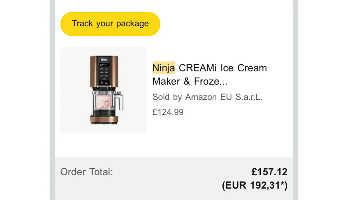 Ninja icecream machine super condition - Image 3