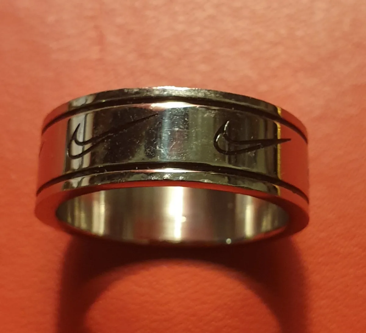 "Nike" Silver Band Rings - Image 2