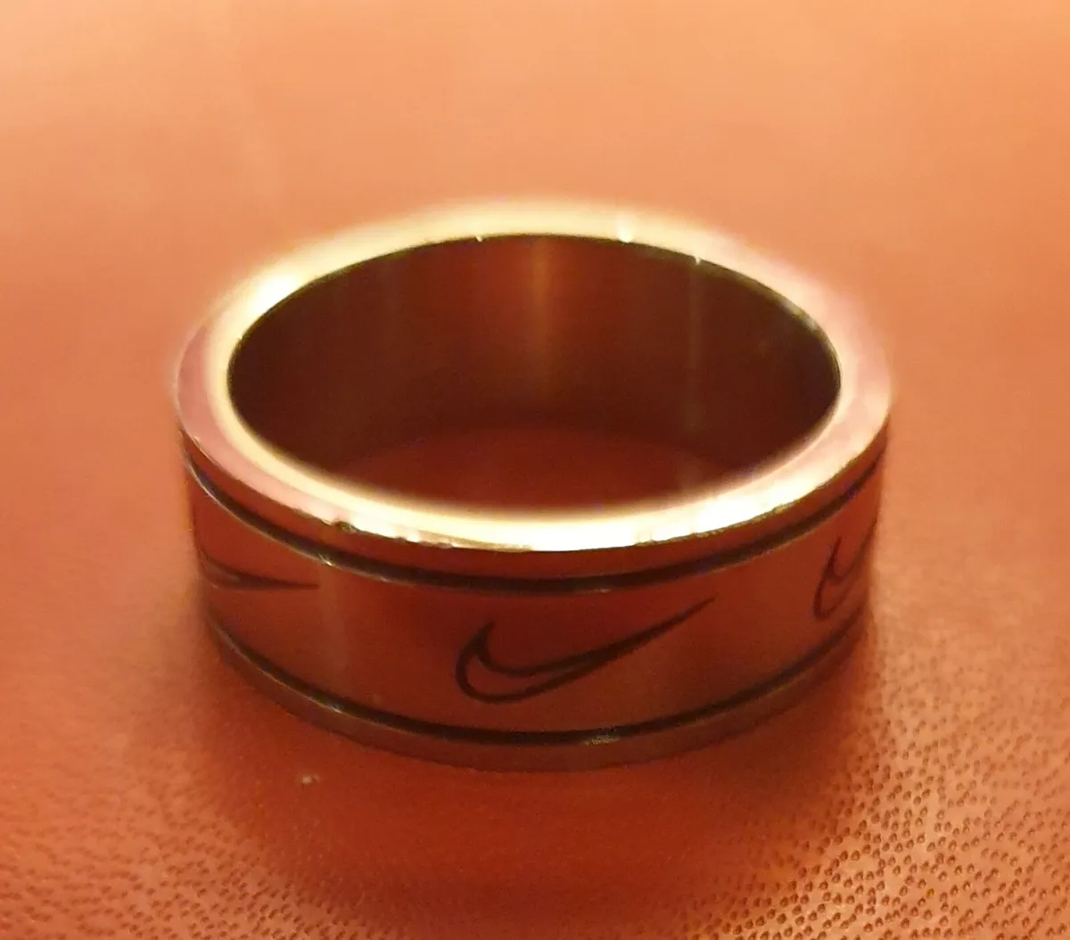 "Nike" Silver Band Rings - Image 3