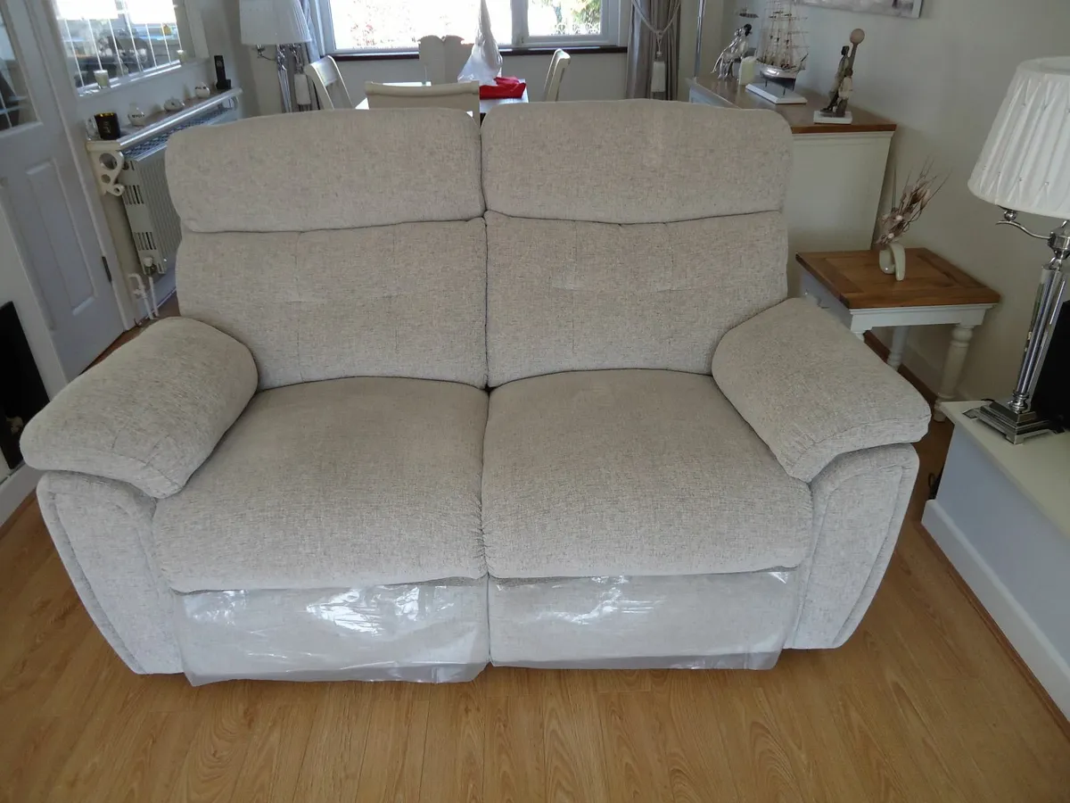 2 Seater recliner Manual, & 2 Armchairs Electrical - Image 1