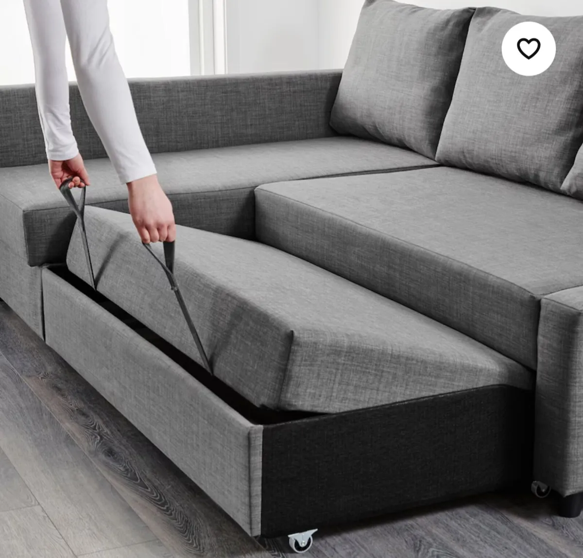L-Shaped Sofa Bed in perfect condition - Image 3
