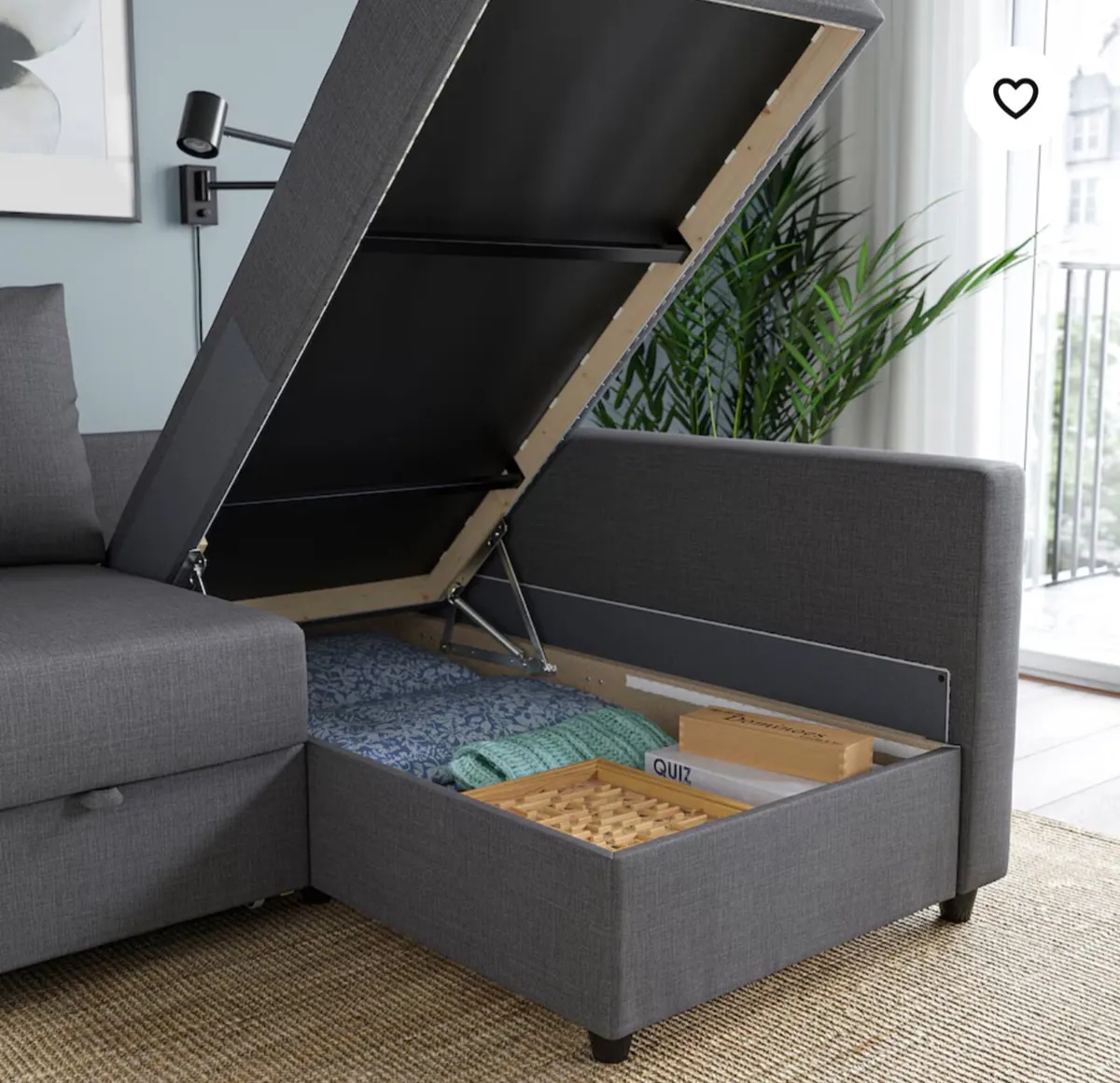 L-Shaped Sofa Bed in perfect condition - Image 4