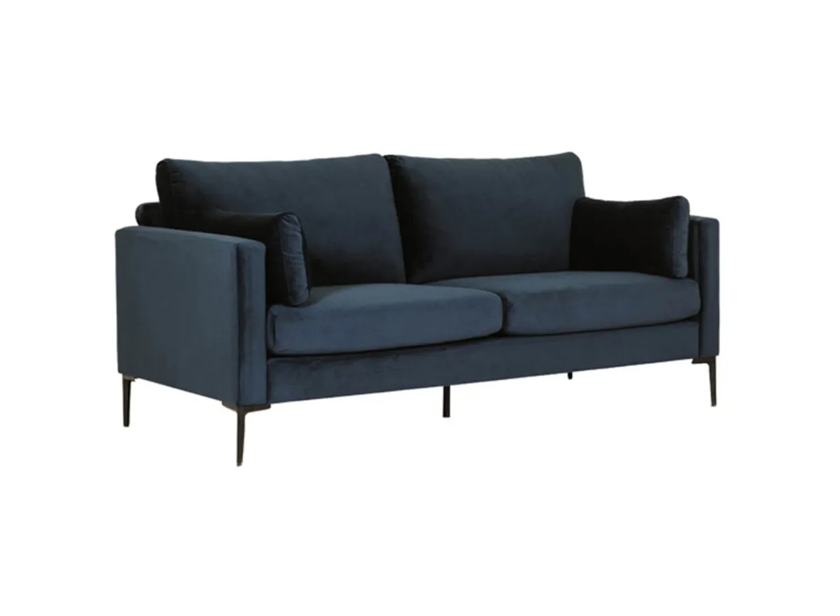 Cobh 3 Seater Sofa Navy - Image 4