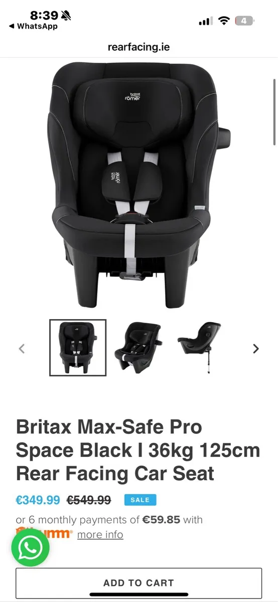 *NEW*Britax Max-Safe Car Seat - Image 1